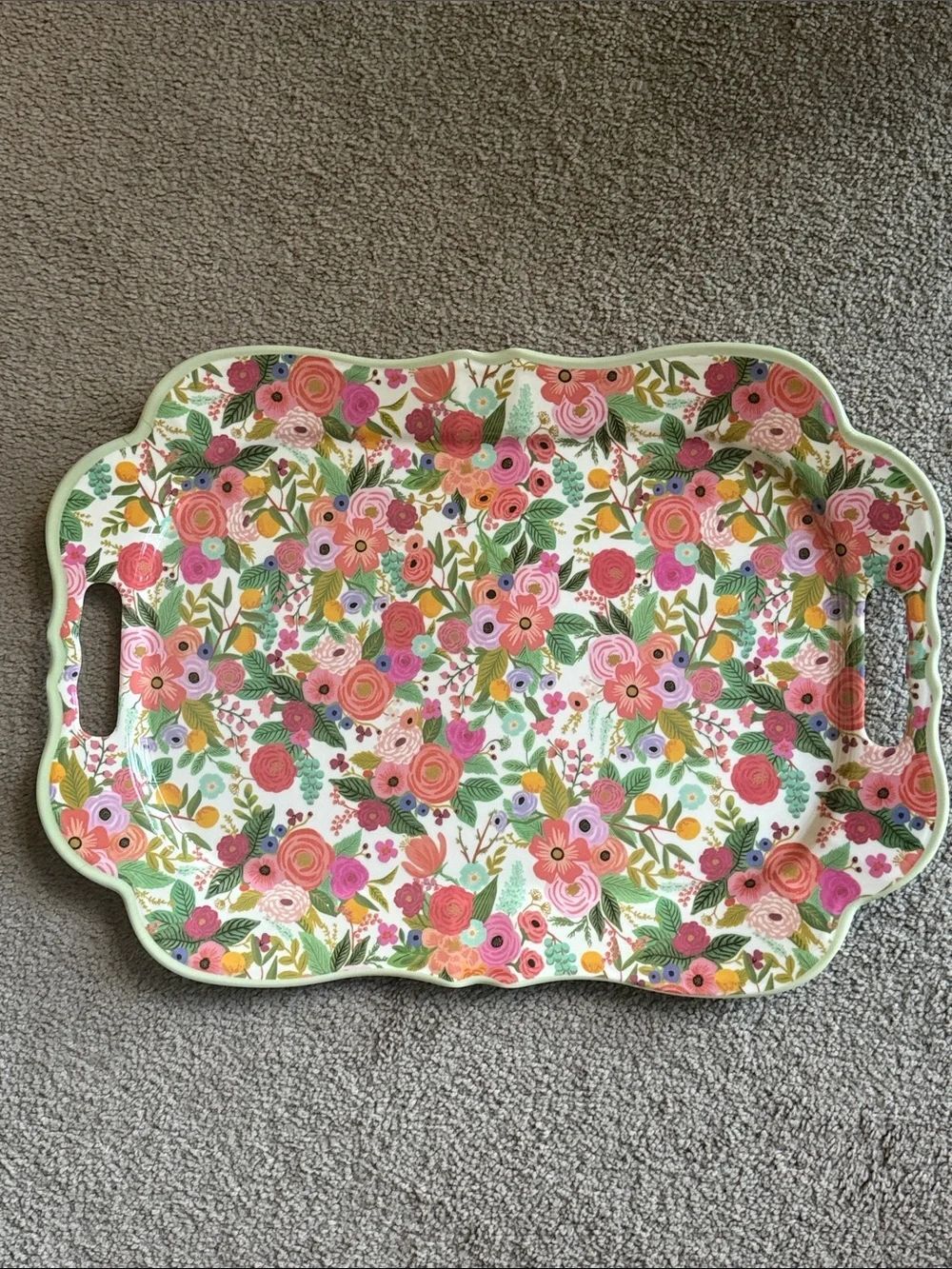 Rifle Paper Co. Melamine Serving Tray in Garden Party!